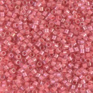 Miyuki delica Perlen 10/0 - Lined rose pink ab DBM-70